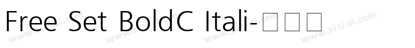 Free Set BoldC Itali字体转换
